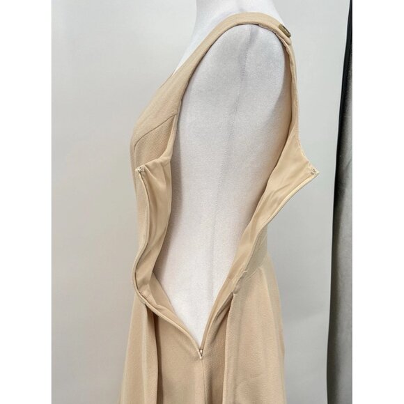 Rachel Zoe Wool Mini Dress Size 8 Fit and Flare Sz 8 Pleated Sleeveless Lined - Picture 10 of 16